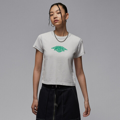 NIKE耐克2025女子AS W J FLT SS SHGF GFX TEE RA针织无领短TIH2485-006