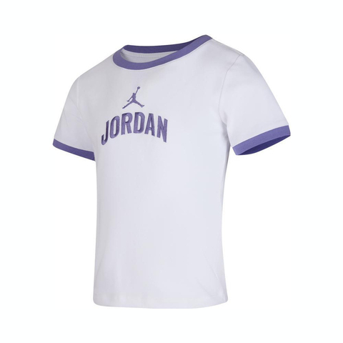 NIKE耐克2025女大童短袖T恤针织无领短TJD2532048GS-001