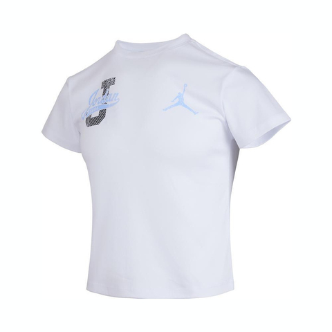 NIKE耐克2025女大童短袖T恤针织无领短TJD2532044GS-001