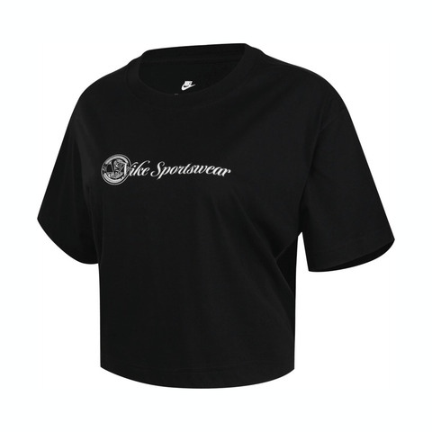 NIKE耐克2025女子AS W NSW CLUB SS CROP TEE CC针织无领短THV4948-010