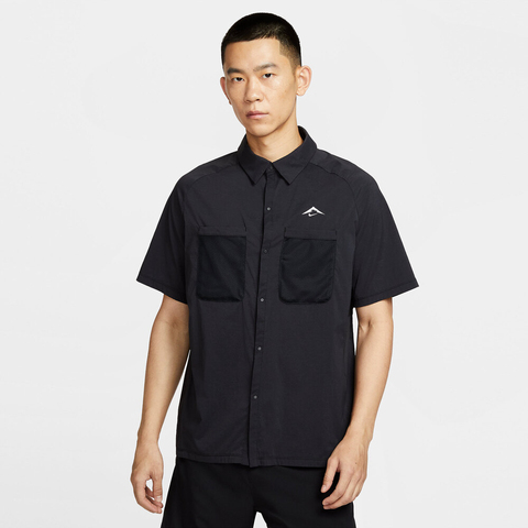 NIKE耐克2025男子AS M NK DF UV TRAIL BTTN SHIRT短袖衬衫HV2165-010