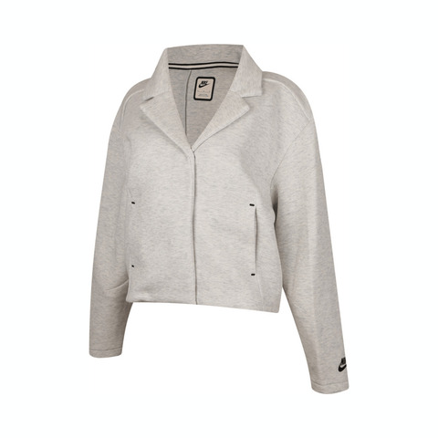NIKE耐克2025女子AS W NSW TCH FLC TLRD JKT针织无帽外套HV2452-013