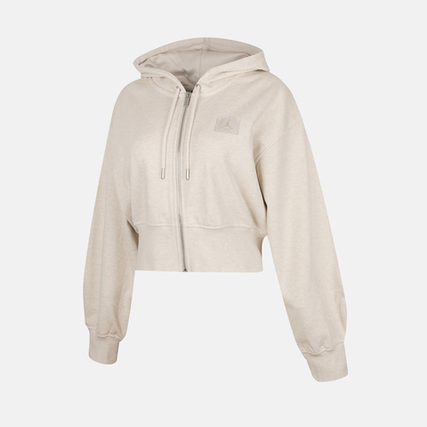 NIKE耐克2025女子AS W J FLT FLC FT FZ MOD CROP针织连帽外套IB9864-104