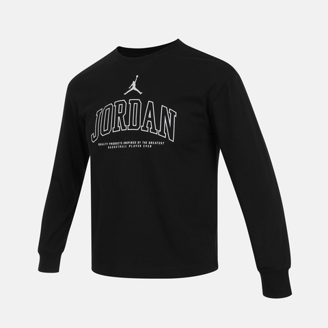 NIKE耐克2025男大童长袖T恤针织无领长TJD2342097GS-002