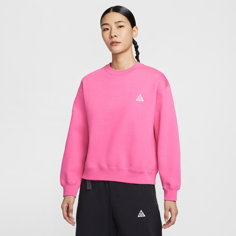 NIKE耐克2025女子AS W ACG TF TUFF FLEECE CRW针织无帽卫衣IH0716-684