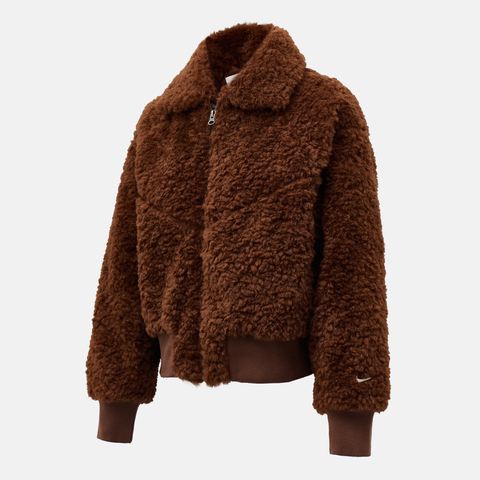 NIKE耐克2025女子AS W NSW ESSNTL FUR BMR JKT人造毛绒外套HV2808-265