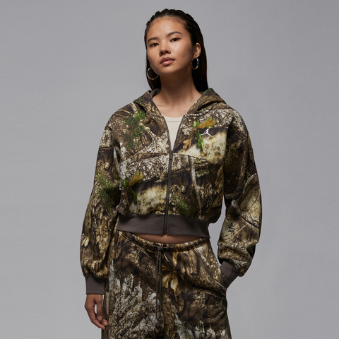 JordanJordan2025女子AS W J BRK FLC MOD CROP RLT针织连帽外套HV0470-133