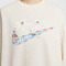 NIKE耐克2025女子AS W NSW FLC OS LONG CREW GCEL针织无帽卫衣IO0487-141