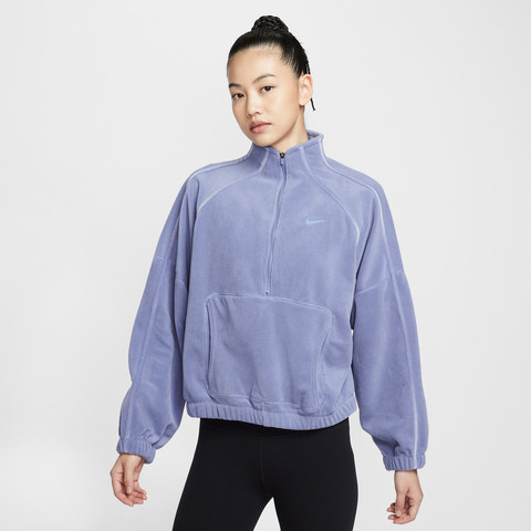 NIKE耐克2025女子AS W NK ONE TF HZ TOP POLAR人造毛绒卫衣HV3716-499