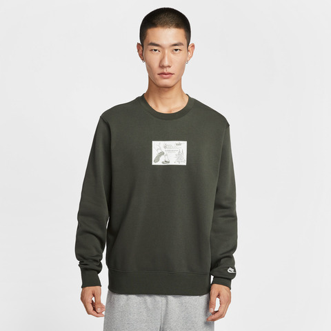 NIKE耐克2025男子AS M NK CLUB BB CRW REISSUE针织无帽卫衣HV1245-355