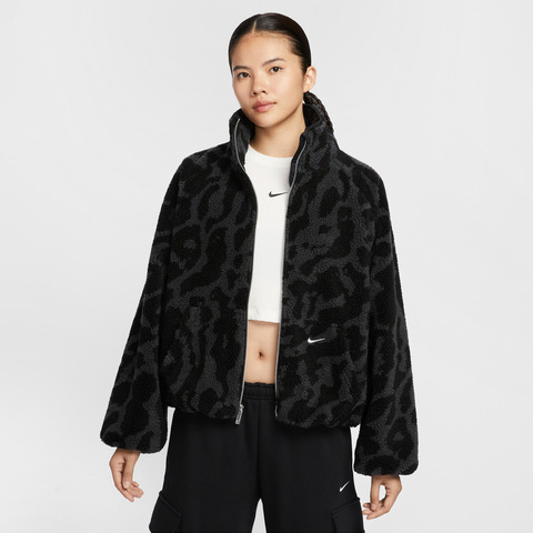 NIKE耐克2025女子AS W NSW STREET SHERPA JKT人造毛绒外套HV2071-010