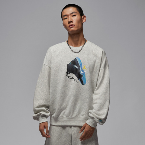 JordanJordan2025男子AS M J BRK AJ11 FLEECE CREW LB针织无帽卫衣IM6302-050