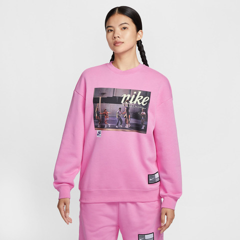 NIKE耐克2025女子AS W CLUB FLC LOOSE CREW2针织无帽卫衣IM8972-675