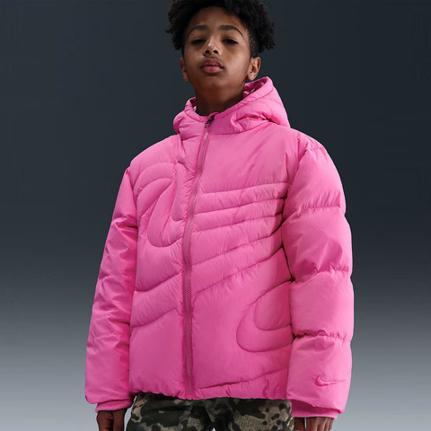 Nike KidsNike Kids2025大童短款羽绒服厚羽绒服-短NY2542249GS-001