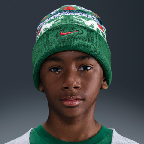 Nike KidsNike Kids2025大童K NK PEAK BEANIE SC HOL25 L针织帽HV7025-324