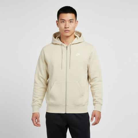 NIKE耐克2026男子AS M NK CLUB FT FZ HOODIE针织连帽外套FN3885-229