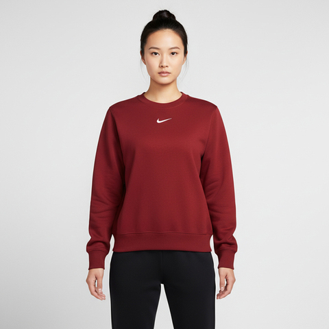 NIKE耐克2026女子AS W NSW PHNX FLC STD CREW针织无帽卫衣DQ5752-613