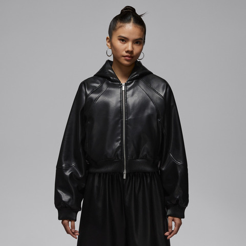 JordanJordan2026女子AS W J FLT FX LTHR JKT梭织连帽外套IF0948-010