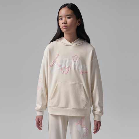 JordanJordan2026女大童套头连帽卫衣针织连帽卫衣JD2612171GS-001