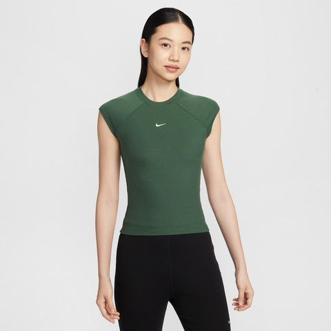 NIKE耐克2026女子AS W NSW CHILL KNIT RIB SS TOP针织无领短TIF0243-323