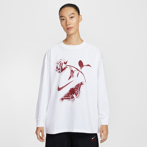 NIKE耐克2026女子AS W NSW LS TEE VDAY OS针织无领长TIH7696-100