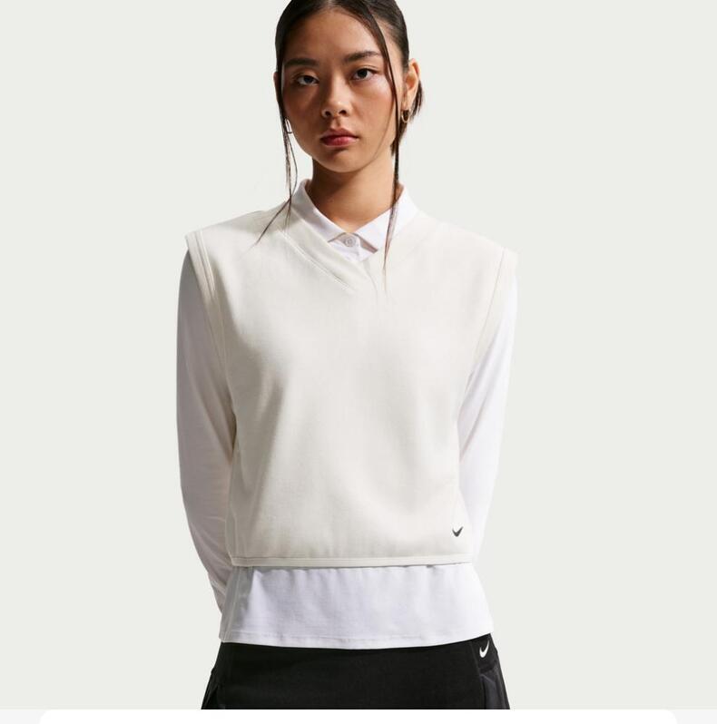 耐克IH0940白色】NIKE耐克2026女子AS W NK GOLF V NECK VEST毛线背心