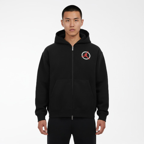 JordanJordan2026男子AS M J FLT CLB KNIT FZ针织连帽外套IF1811-010