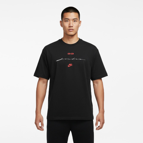 JordanJordan2026男子AS M J FLT SCRIPT BOXY SS CREW针织无领短TIF3015-010