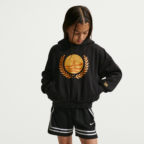 Nike KidsNike Kids2026男大童LBJ K NK PO HOODIE OR针织连帽卫衣IQ0268-010