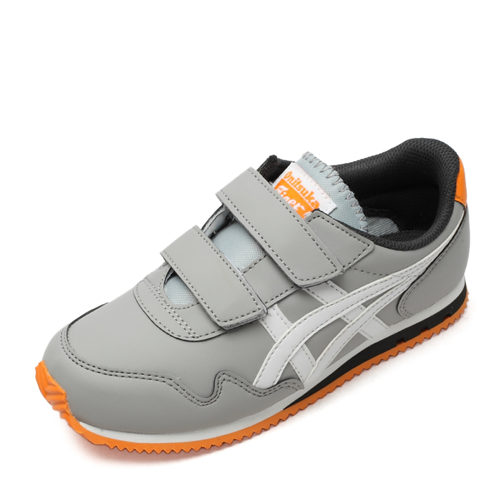 onitsuka tiger鬼冢虎童鞋 专柜同款冬季淡银灰男小中童运动休闲鞋 c4