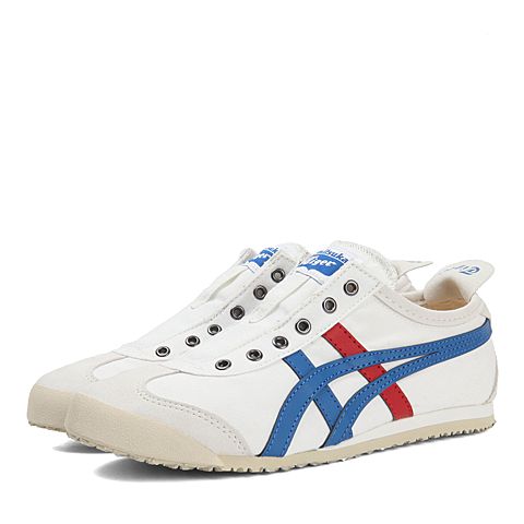 鬼冢虎TH1B2N白色/湖蓝色】Onitsuka Tiger鬼冢虎MEXICO 66 SLIP-ON系列 