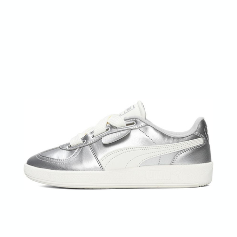 puma彪马2024女子-Palermo Wide Lace Metallic-银白休闲鞋Palermo40233101