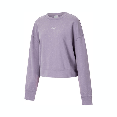 puma彪马2024女子-DARE TO GYM2K Relaxed Washed Crew TR-针织无帽卫衣62905330