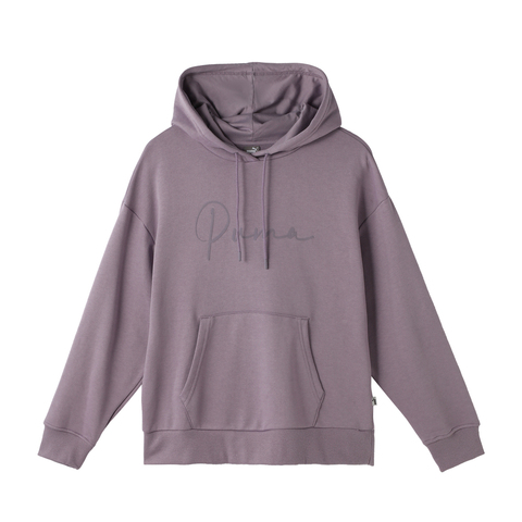 puma彪马2024女子女子-Puma Tonal Script Hoodie TR-Pale Plum针织连帽卫衣68606230