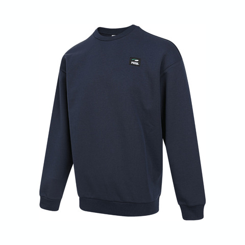 puma彪马2024男子男子-PUMAS Crew-海军蓝针织无帽卫衣62814414
