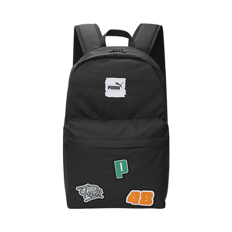 puma彪马2025中性中性-PUMA PHASE PATCH Backpack-黑色双肩包09116101