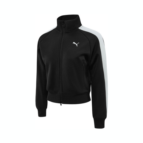 puma彪马2025女子女子-T7 ALWAYS ON Short Track Jacket-黑色针织无帽外套63196501