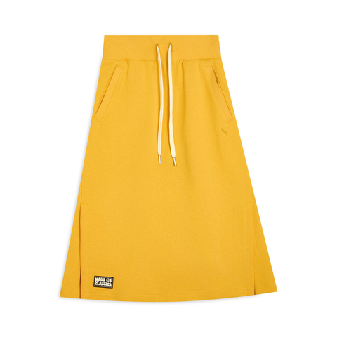 puma彪马2025女子女子-HAUS OF CLASSICS Skirt W-芥菜色针织长裙63156555