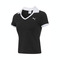 puma彪马2025女子女子-GRAPHIC PUMA PT SS Polo W-黑色针织有领短T63312101