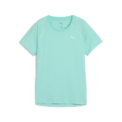 puma彪马2025女子女子-W RUN VELOCITY TEE (TRI-BLEND)-水蓝色梭织无领短T52727559