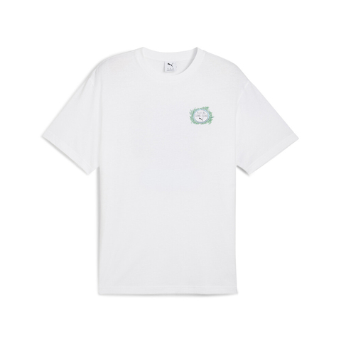 puma彪马2025中性中性-GRAPHICS Villa Tee-彪马白针织无领短T63333702