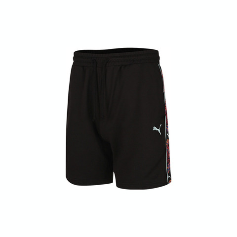 puma彪马2025男子男子-FLORAL SPORT Shorts 7”-黑色针织短裤63335101
