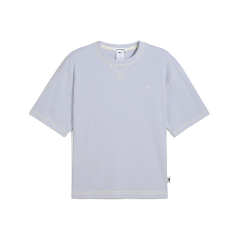 puma彪马2025男子男子-MMQ Rib Tee-天空蓝针织无领短T62934647