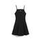 puma彪马2025女子女子-WARDROBE ESS Ribbed Flared Short Dress-黑色无袖连衣裙63074301