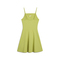 puma彪马2025女子女子-WARDROBE ESS Ribbed Flared Short Dress-黄绿色无袖连衣裙63074335