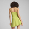 puma彪马2025女子女子-WARDROBE ESS Ribbed Flared Short Dress-黄绿色无袖连衣裙63074335