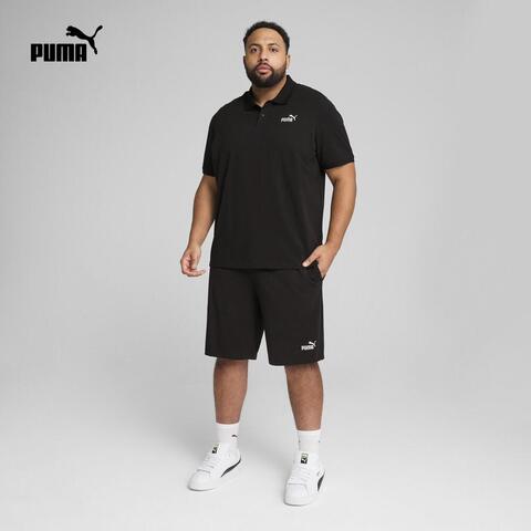 puma彪马2025男子男子-ESS No. 1 Logo Jersey Shorts 10''-黑色梭织短裤68754101