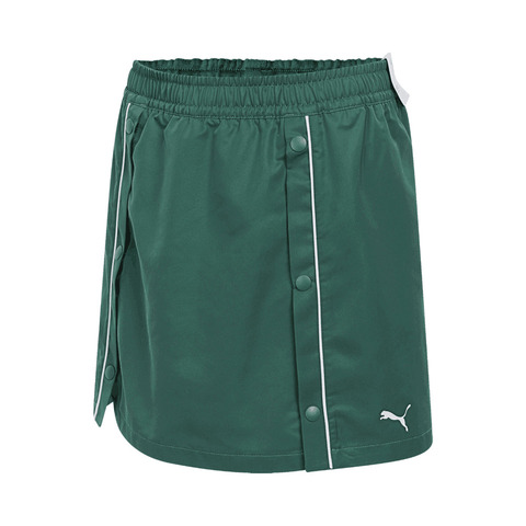 puma彪马2025女子女子-BEHIND THE GREEN Skirt W-深绿色梭织短裙63172760