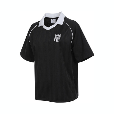 puma彪马2025中性中性-BEHIND THE GREEN SS Polo-黑色针织有领短T63307101