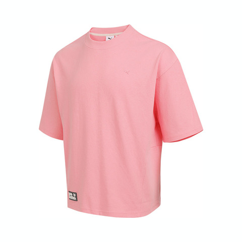 puma彪马2025中性中性-HAUS OF CLASSICS Oversized Shortsleeve Tee-粉色针织无领短T63156127